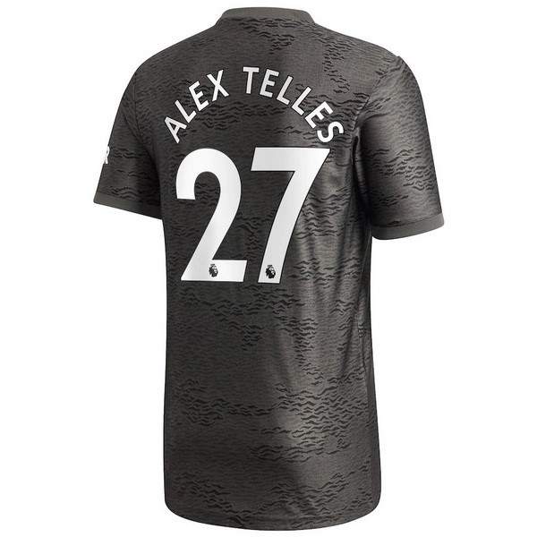 Camiseta Manchester United NO.27 Alex Telles Segunda Equipación 2020-2021 Negro